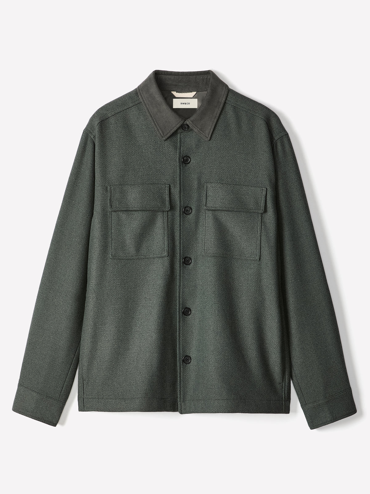 Overshirt Solid Wool Blend