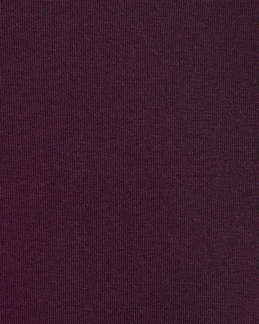 T-Shirt Côtelé Ajusté à Manches Longues et Col Rond en Tricot Luxueux