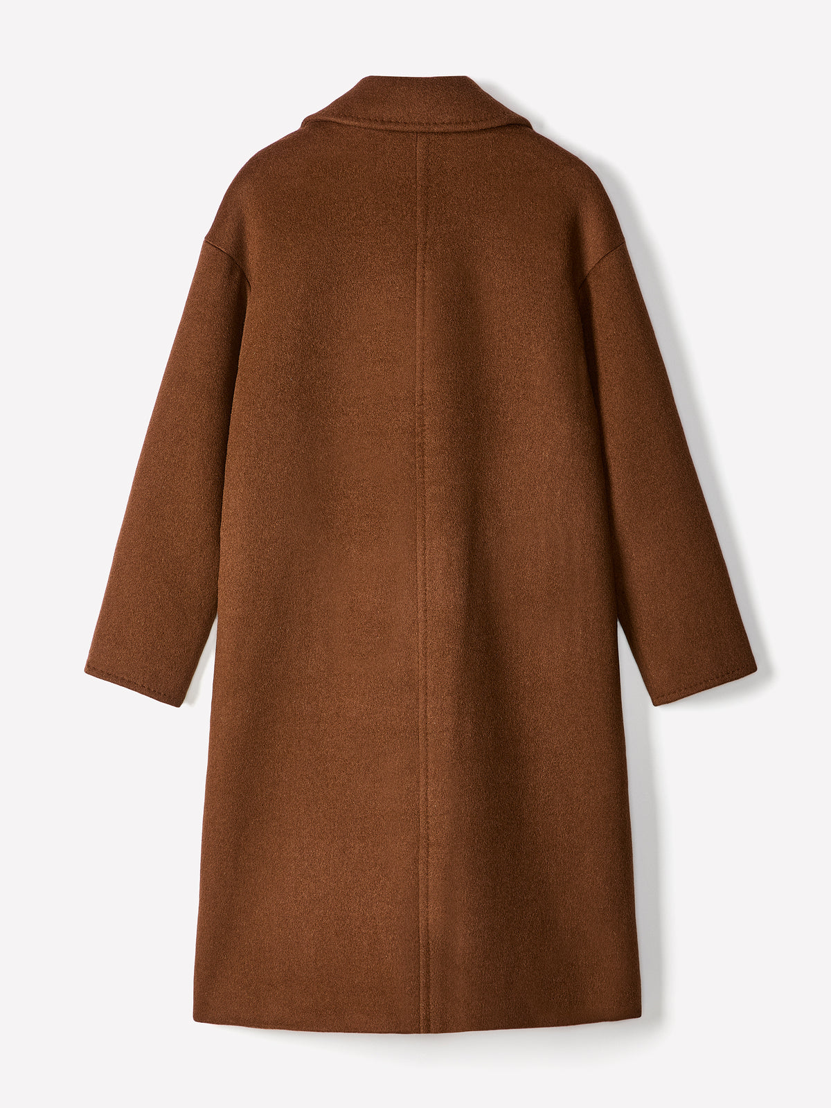 Relaxed-Fit Wool-Blend Double-Breasted Coat