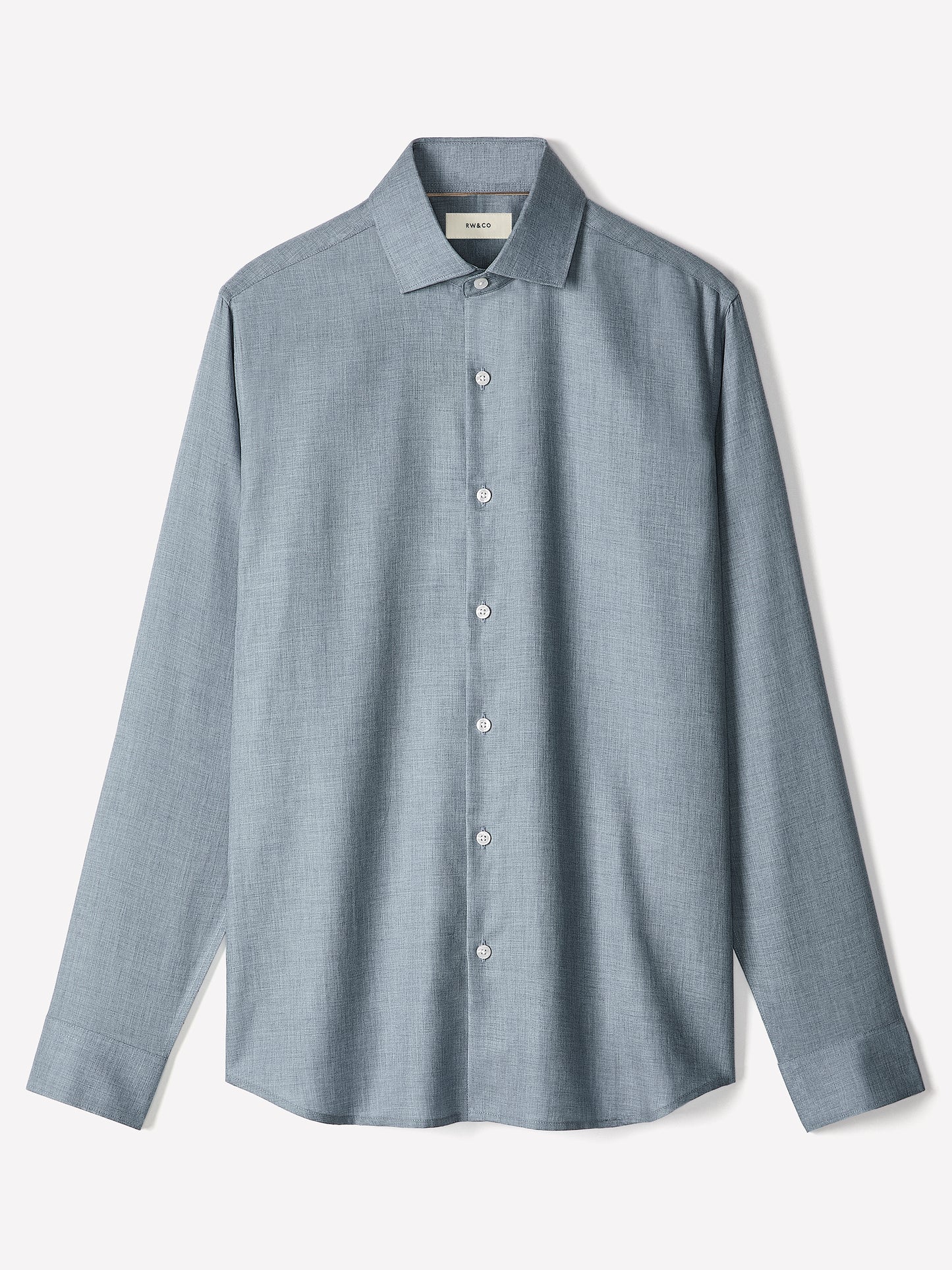 Tailored Lyocell Shirt with Stand-Up Collar