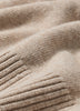 Knit Cotton Blend Crew Neck Sweater