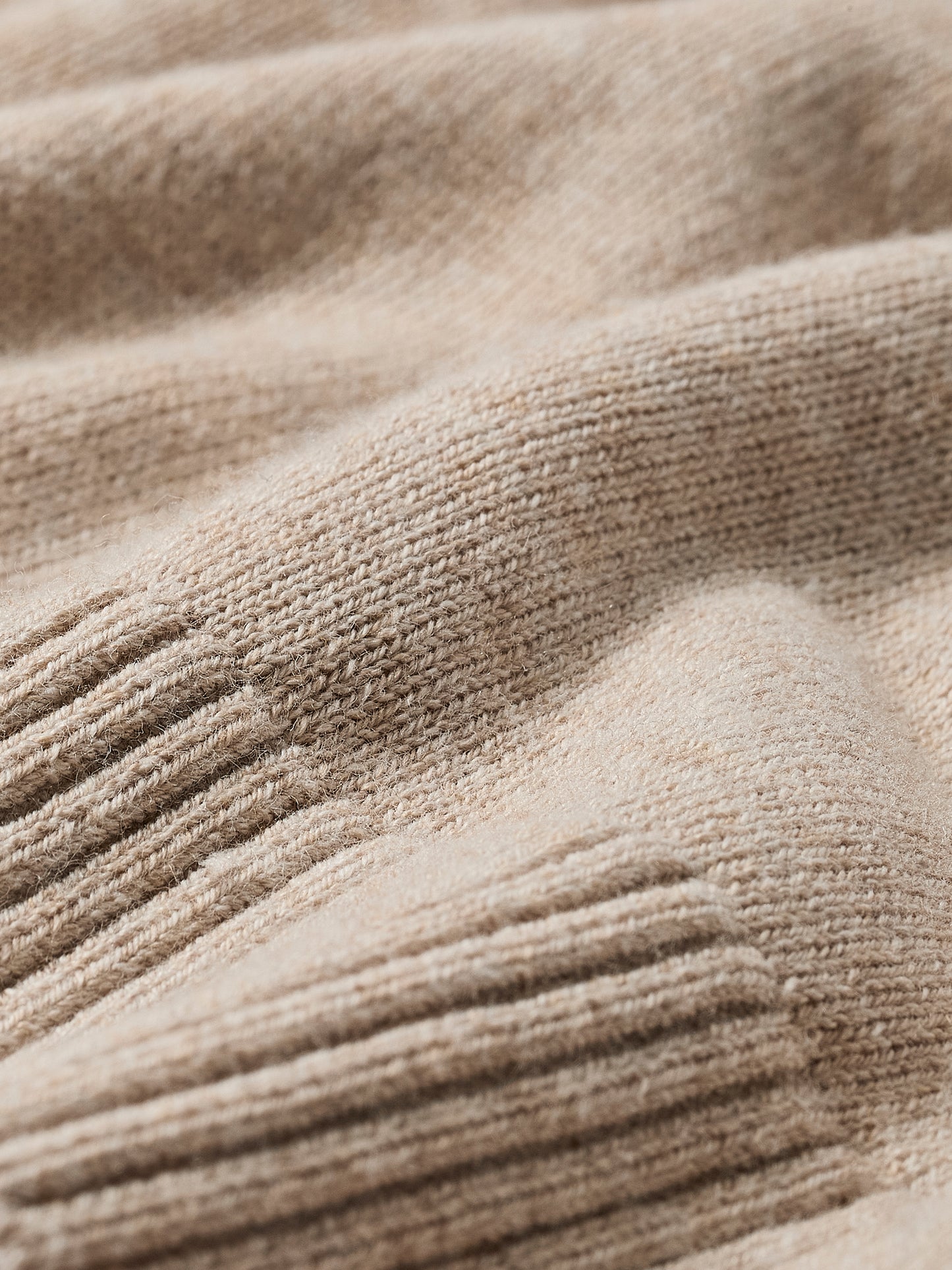 Knit Cotton Blend Crew Neck Sweater