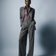 Wide Leg High Rise Stretch Woven Pant