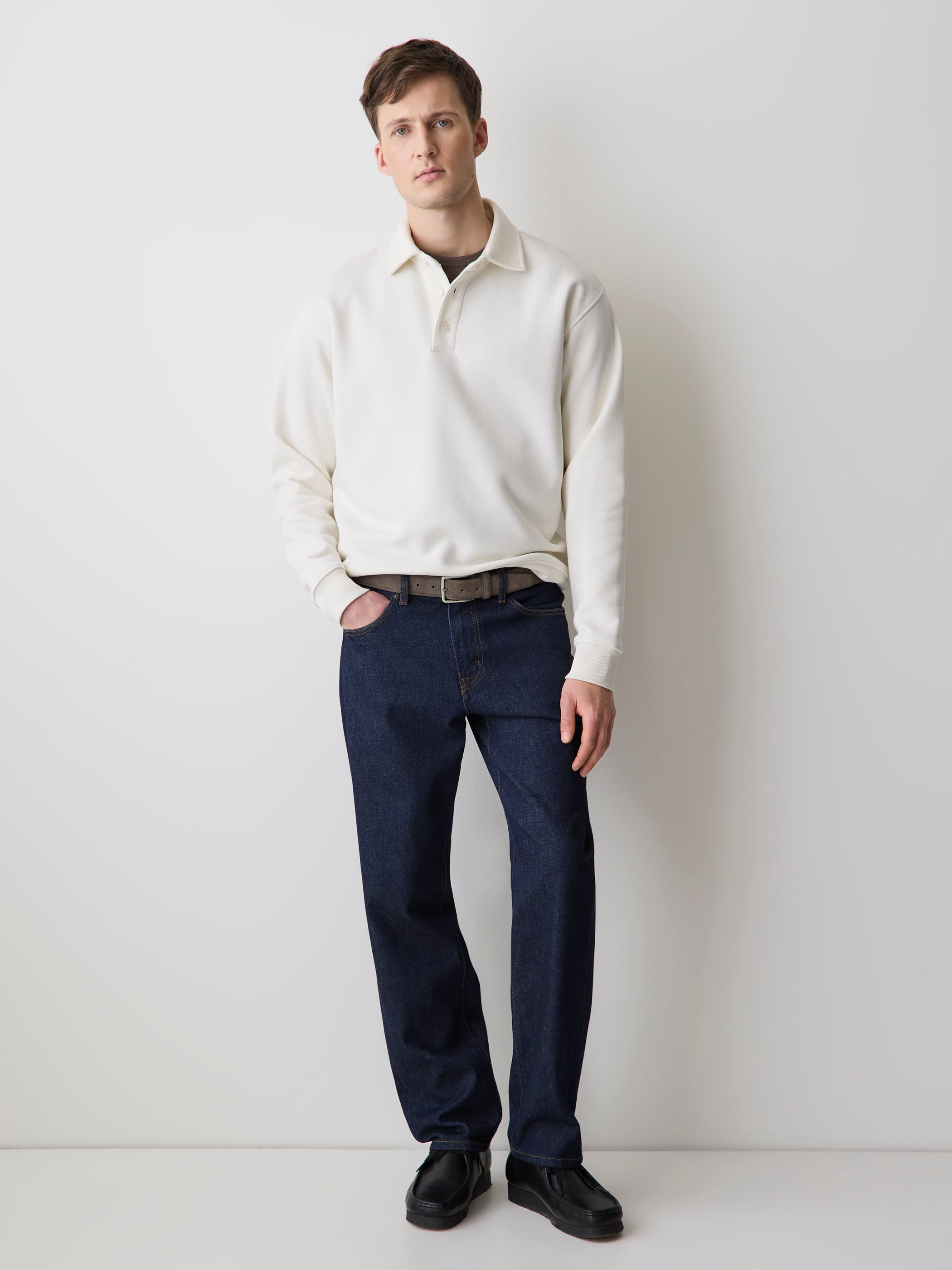 Polo en Molleton à Manches Longues