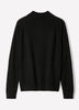 Long-Sleeve Half-Zip Mock-Neck Sweater