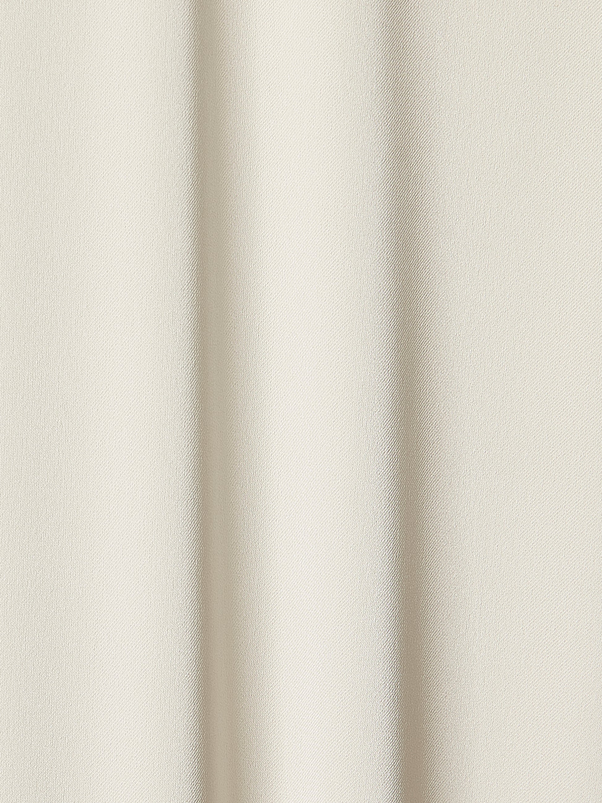 Woven Satin Long Sleeve Shirt