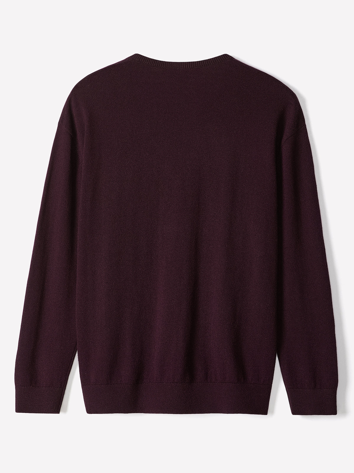 Long-Sleeve V-Neck Oversized Merino Sweater