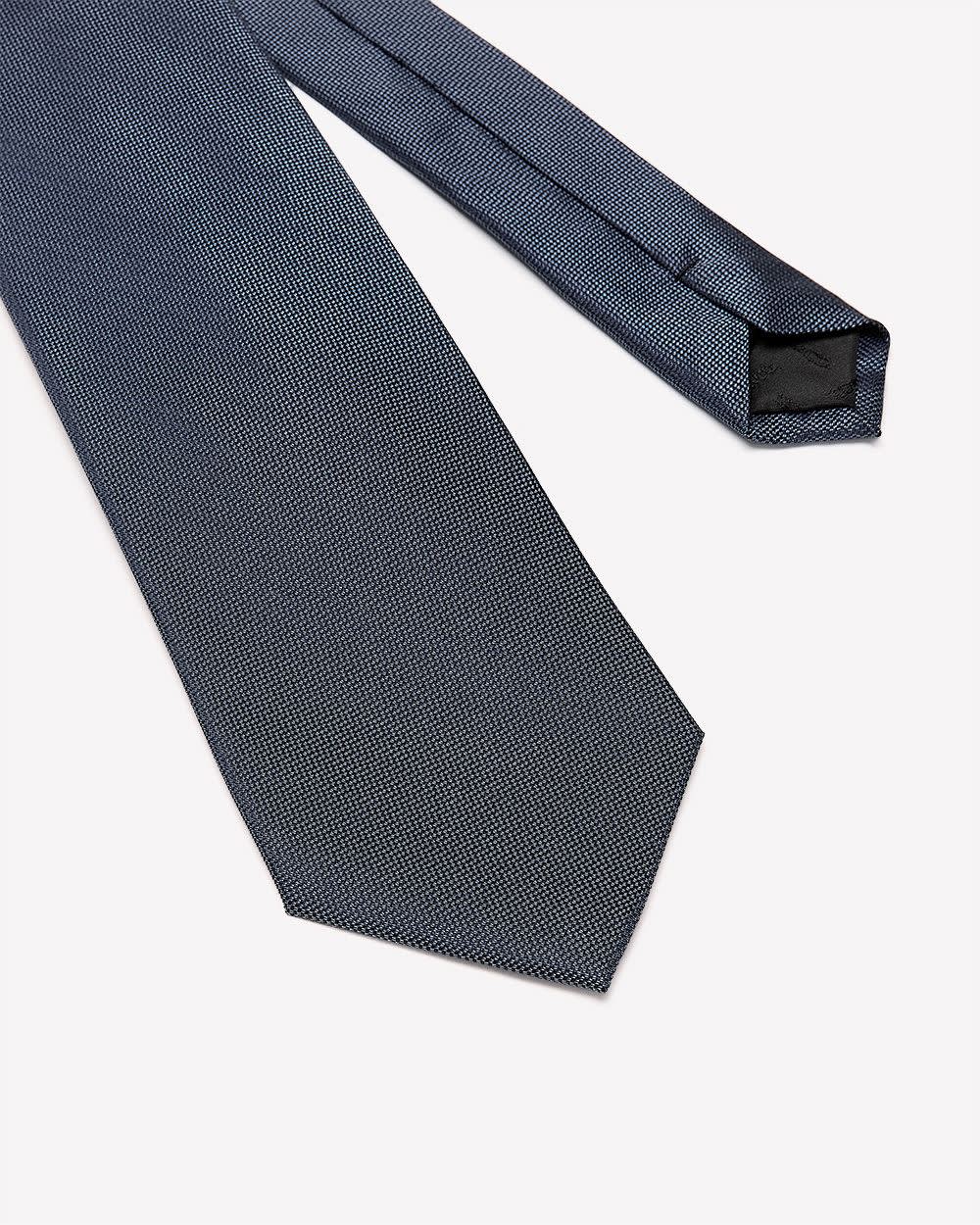 Cravate Large Unie Bleue