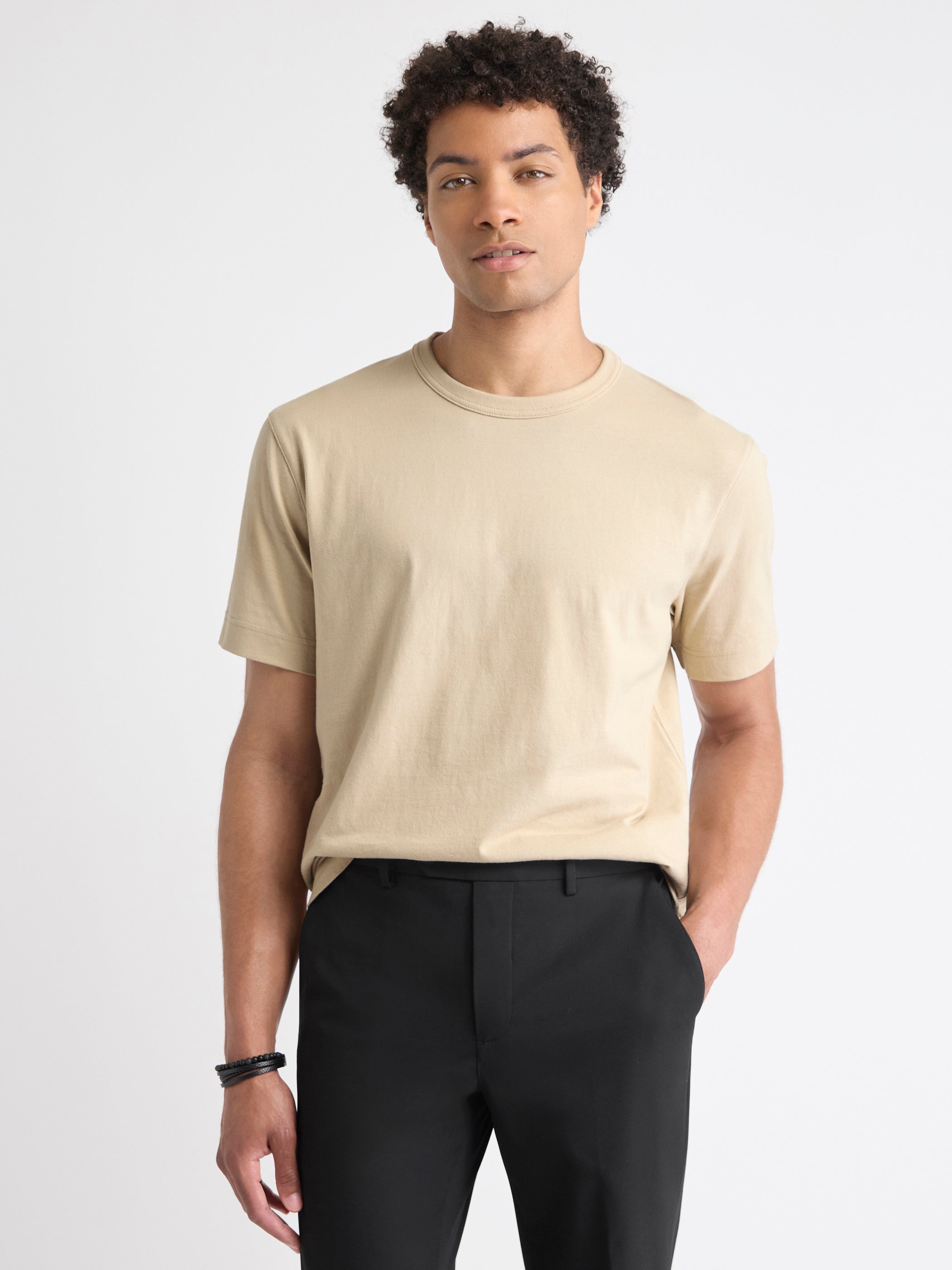 T-Shirt Essentiel à Manches Courtes et Col Rond