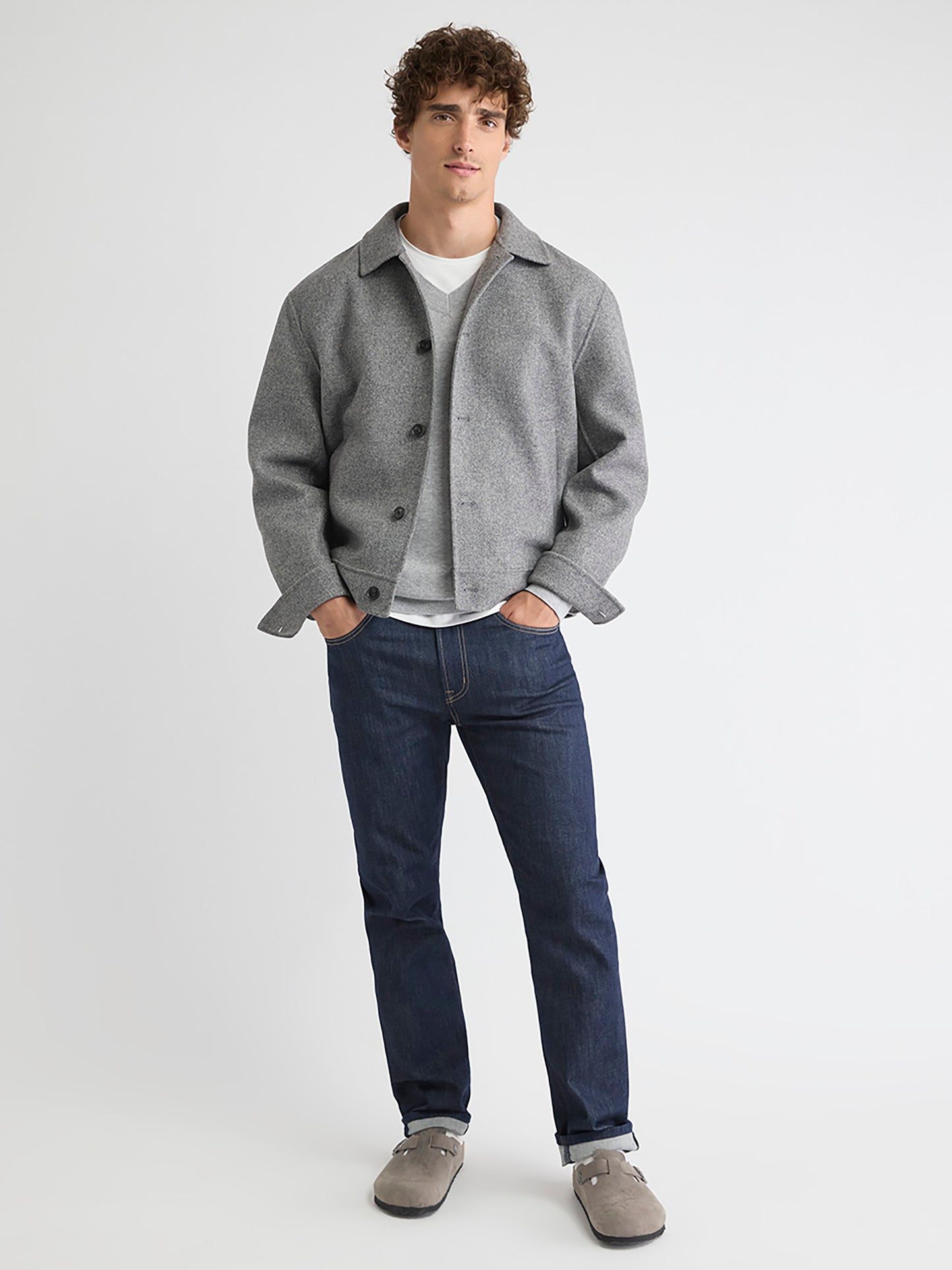 Long-Sleeve V-Neck Sweater