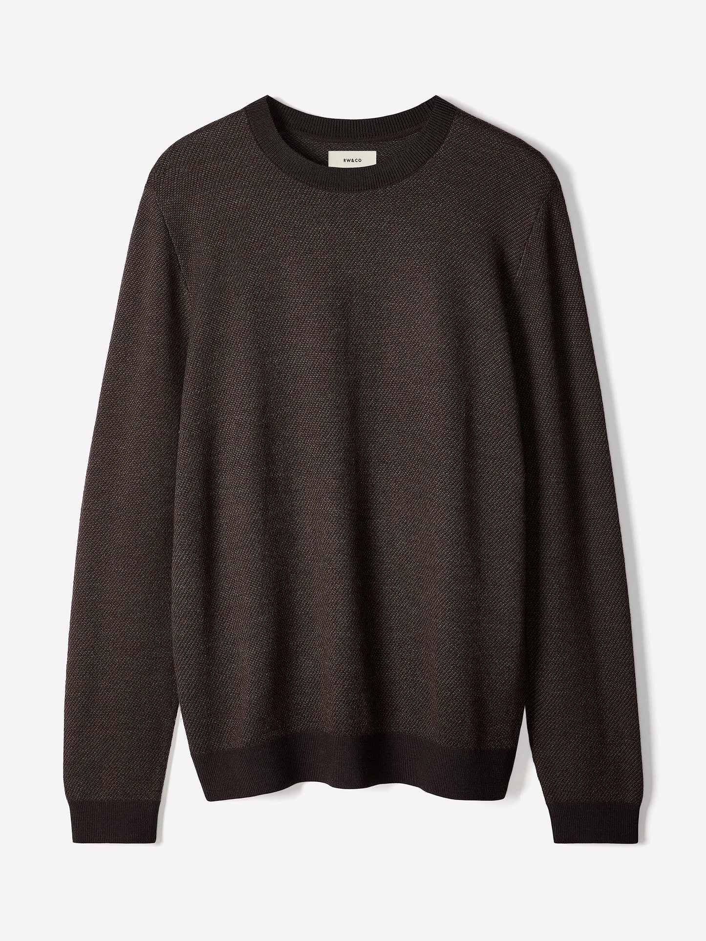 Mens Merino Wool Crewneck Sweater