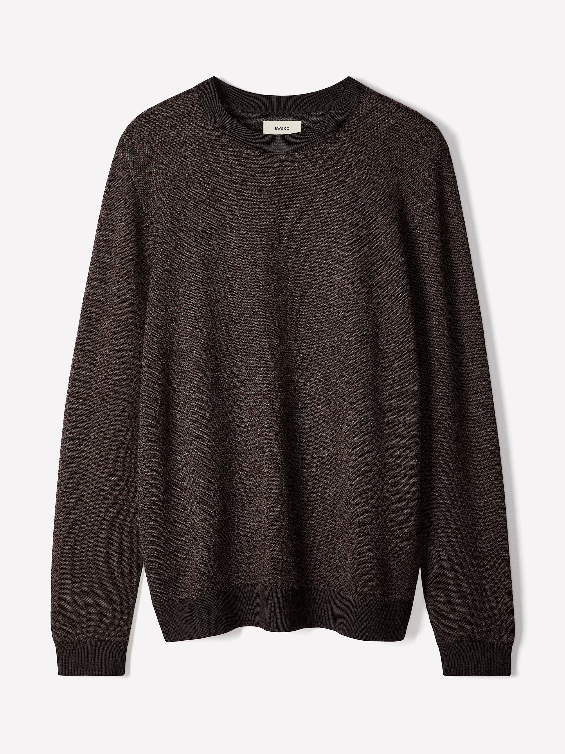 Mens Merino Wool Crewneck Sweater