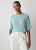 Short-Sleeve Crew-Neck Boxy Sweater