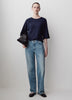 Long-Raglan-Sleeve Crew-Neck Top