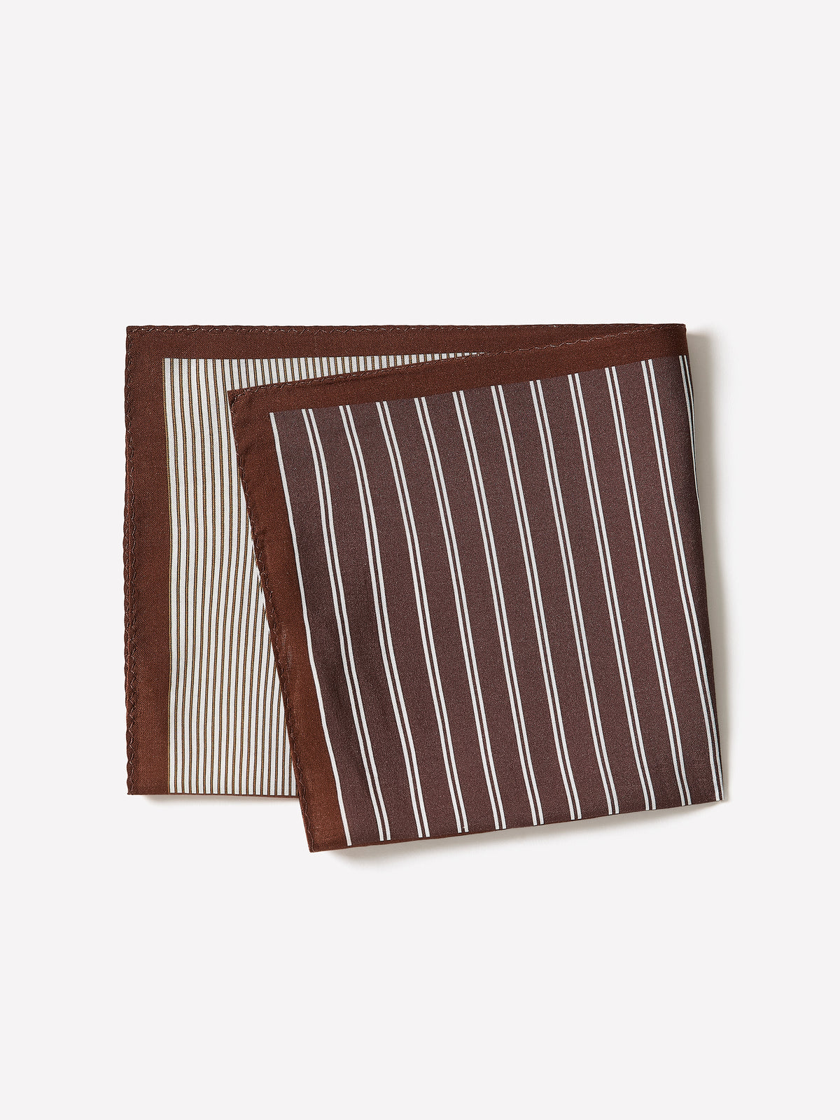 Men's Silk Pocket Square Striped Design