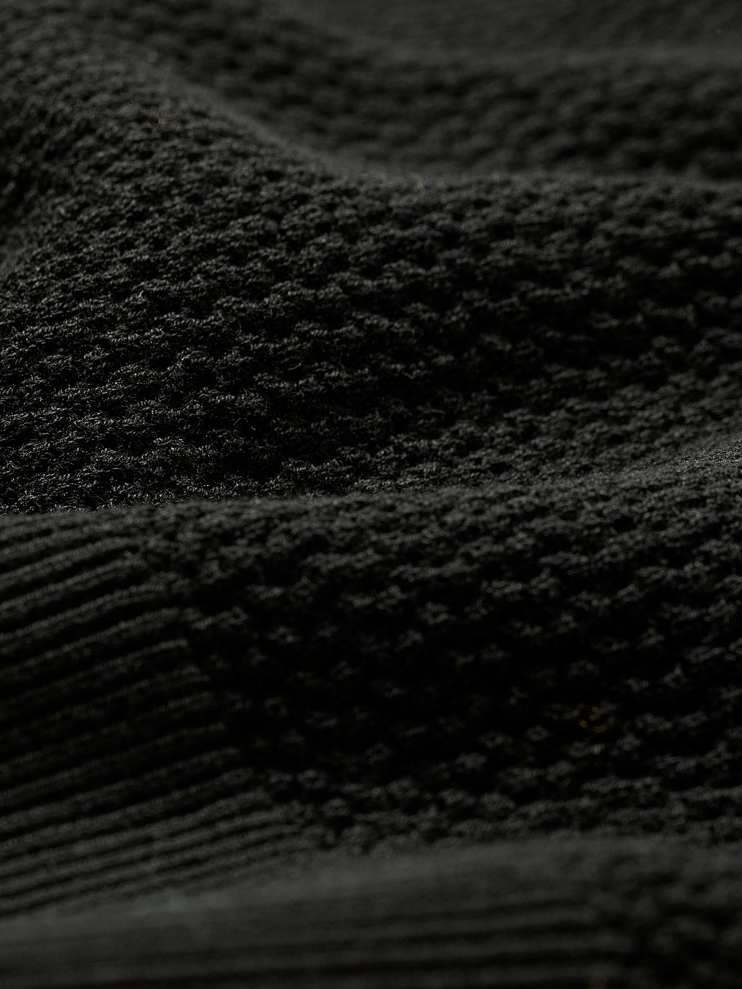 Textured Short-Sleeve Polo Sweater