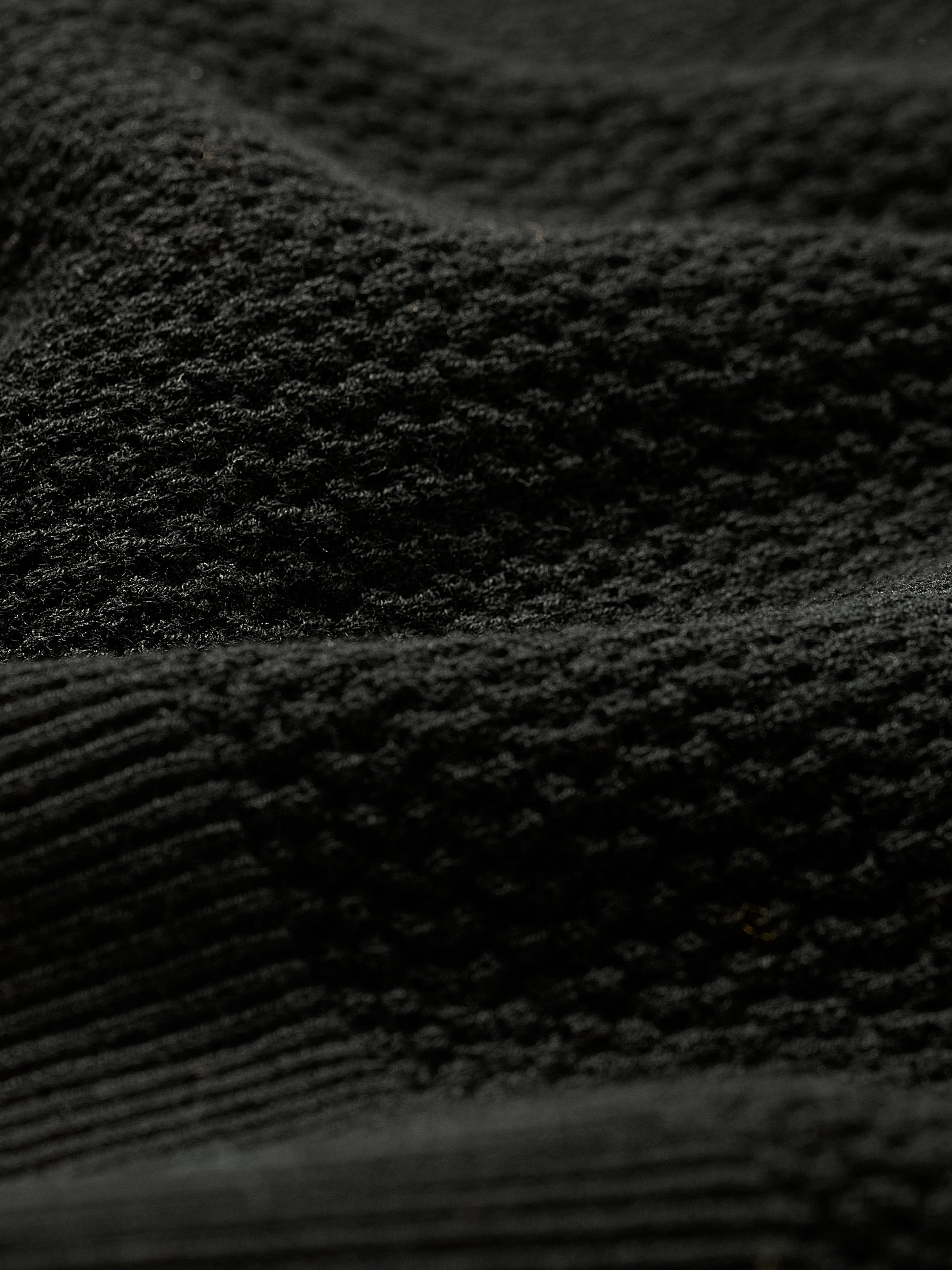Textured Short-Sleeve Polo Sweater