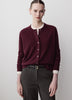 Knit Sweater Cardigan Women 100% Merino Wool Classic Fit