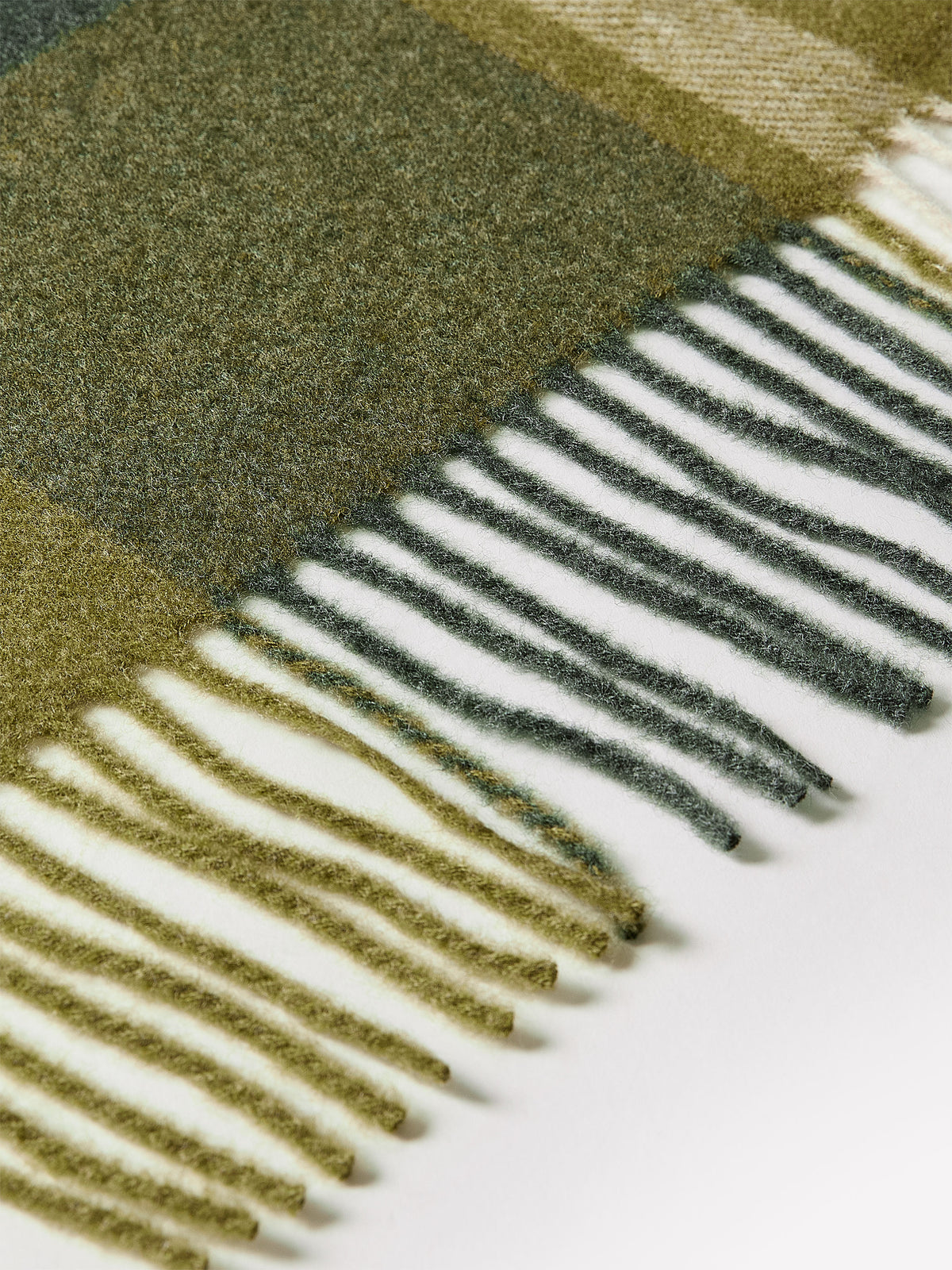 Woven Wool Blend Oblong Scarf
