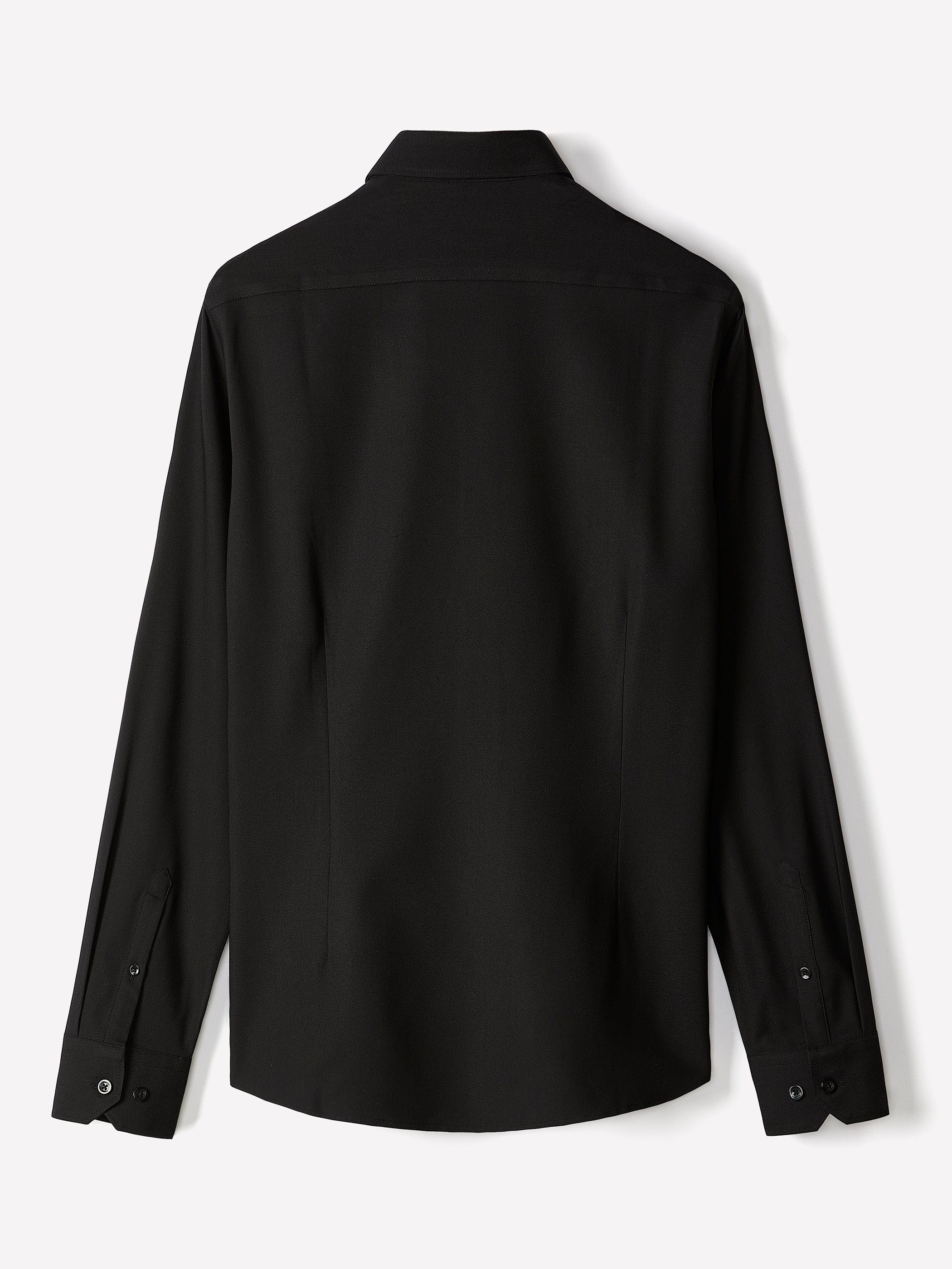 Slim Fit Knit-Like Dress Shirt