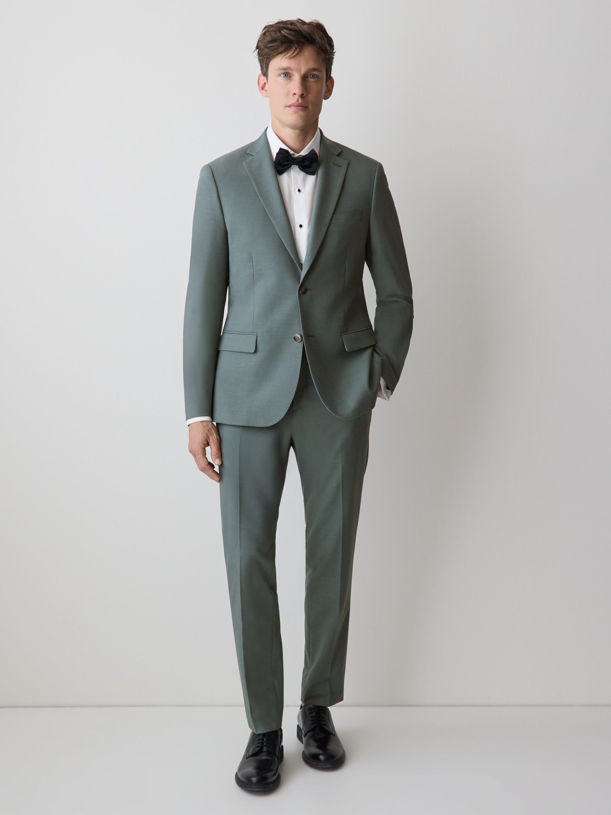 Slim-Fit Agave Suit Blazer