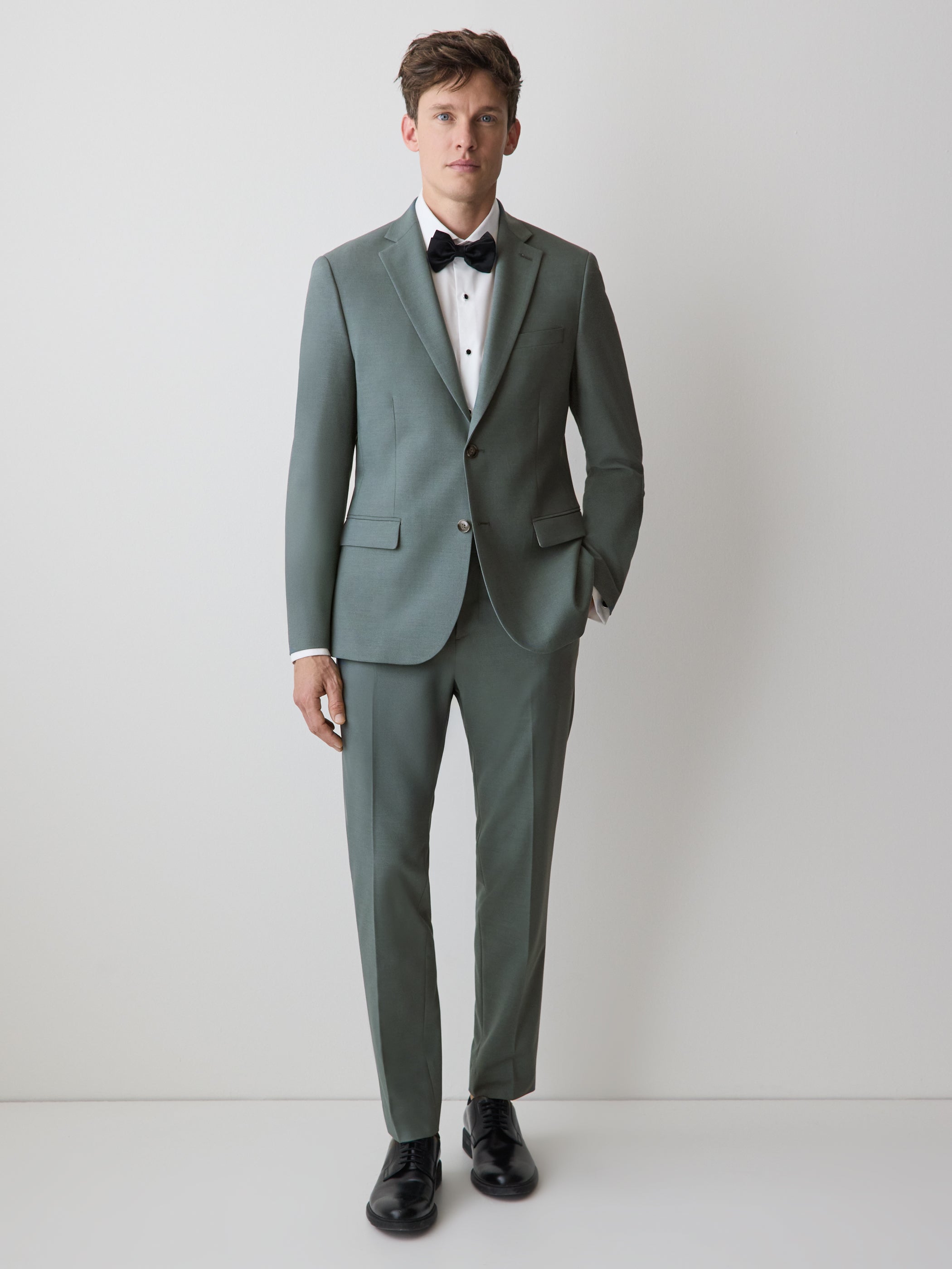 Slim-Fit Agave Suit Blazer
