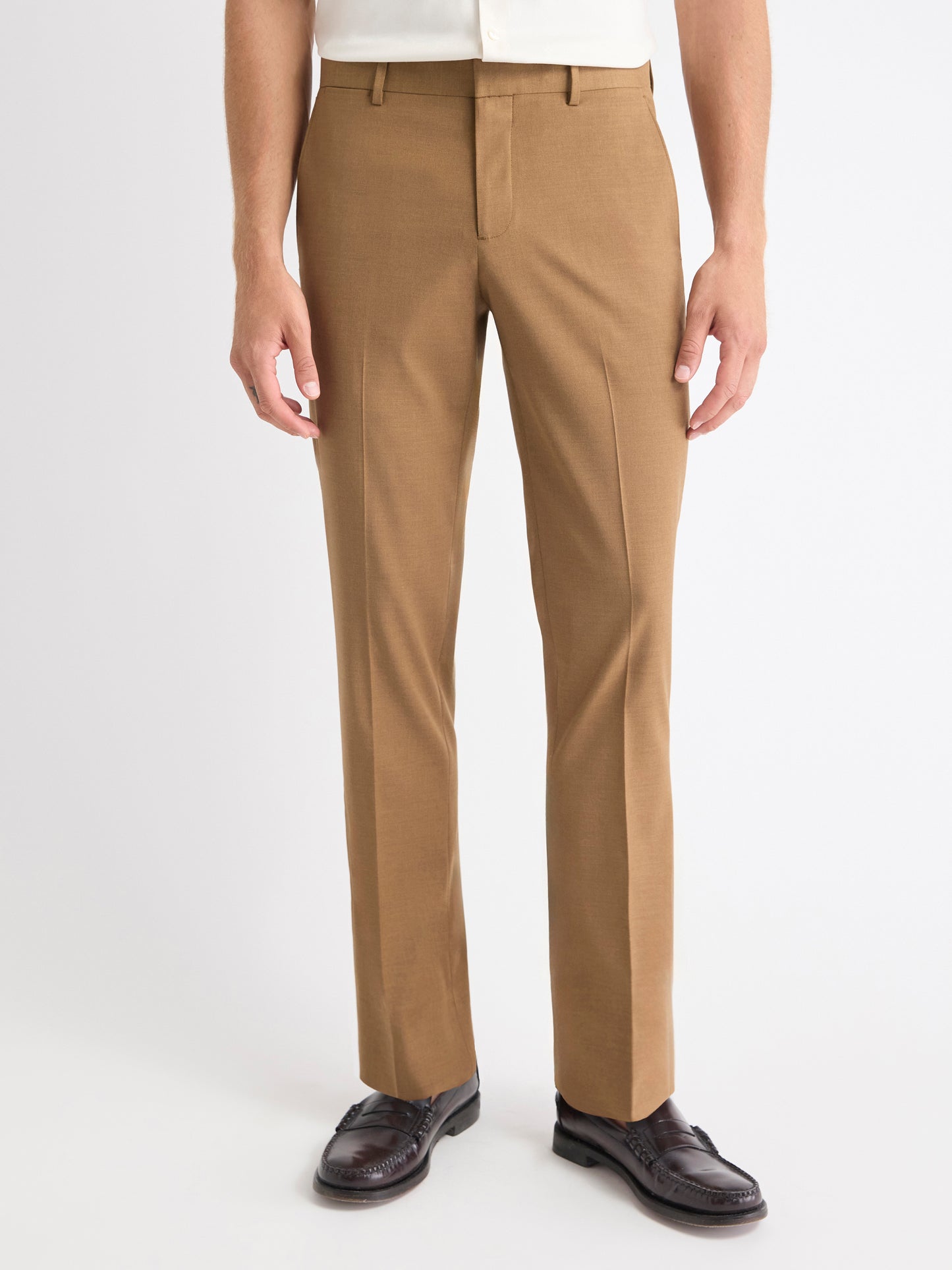 Slim Fit Golden Brown Suit Pant