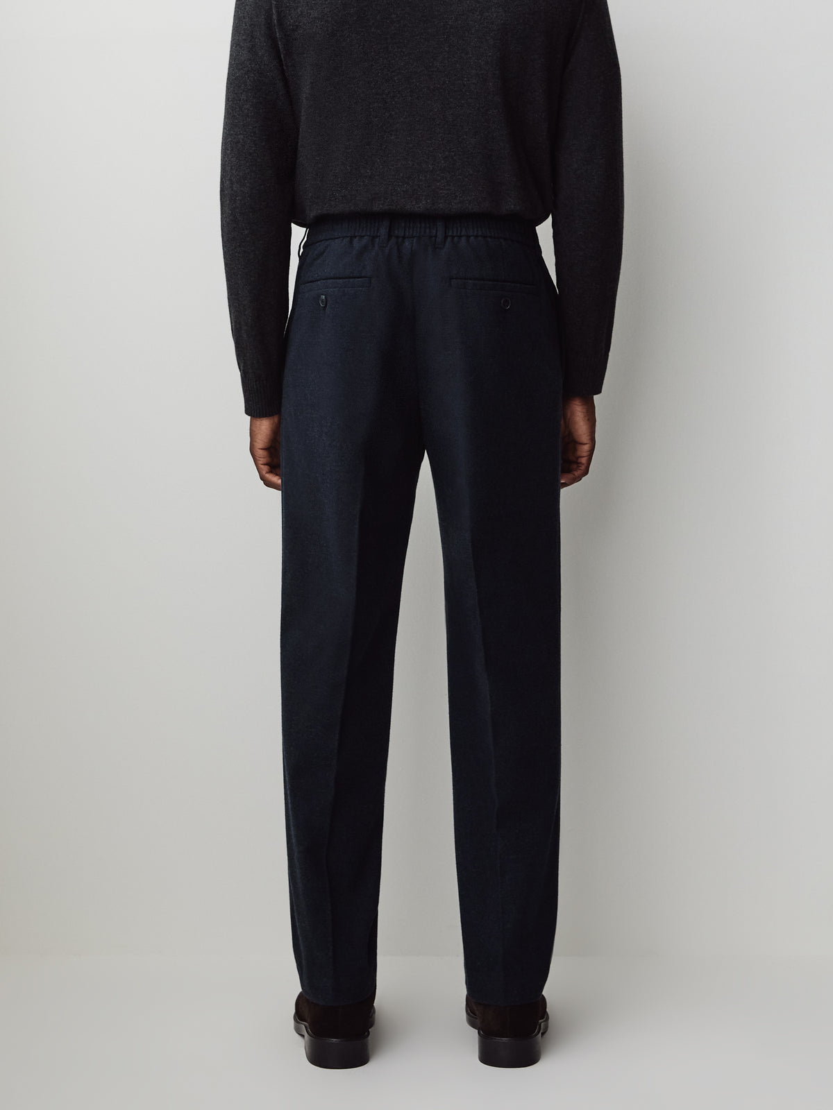Tailored-Fit Brushed-Knit Pant