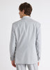 Tailored Fit Double-Breasted Striped Suit Blazer