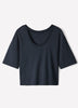 Regular Fit Cotton Scoop Neck Tee