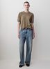 Knit Cotton Blend Crew Neck Sweater