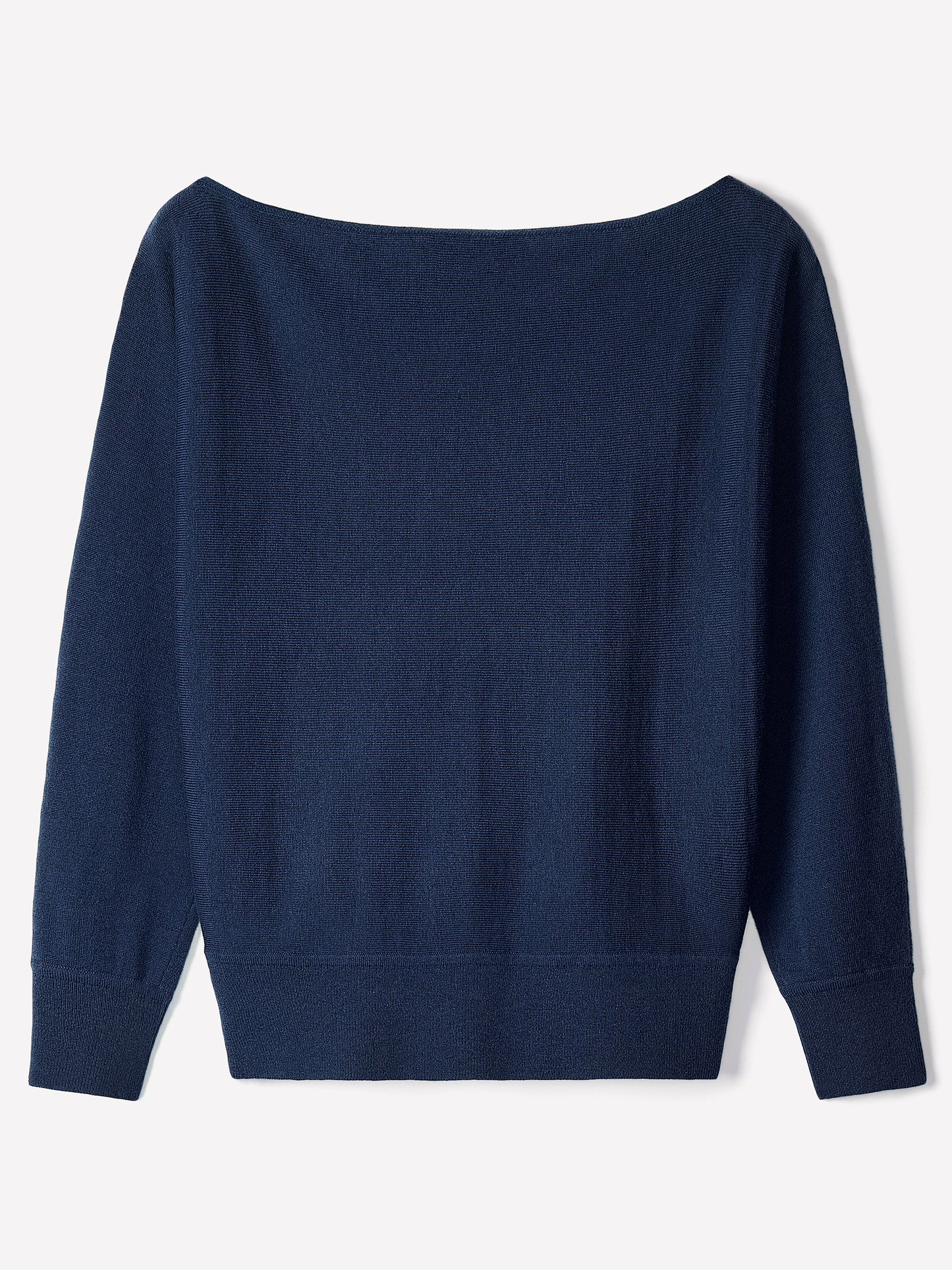 Off Shoulder Knit Sweater 100% Merino Wool