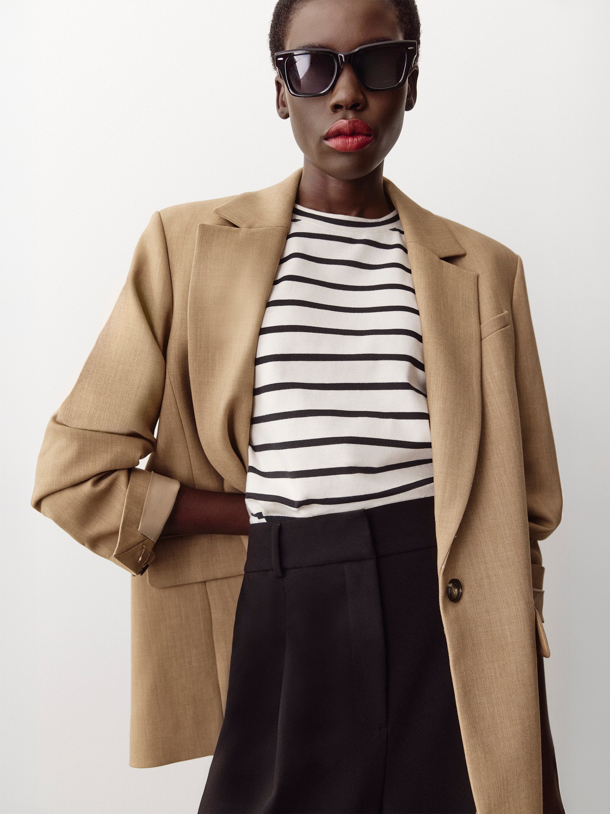 Veston Ample à Boutonnage Simple