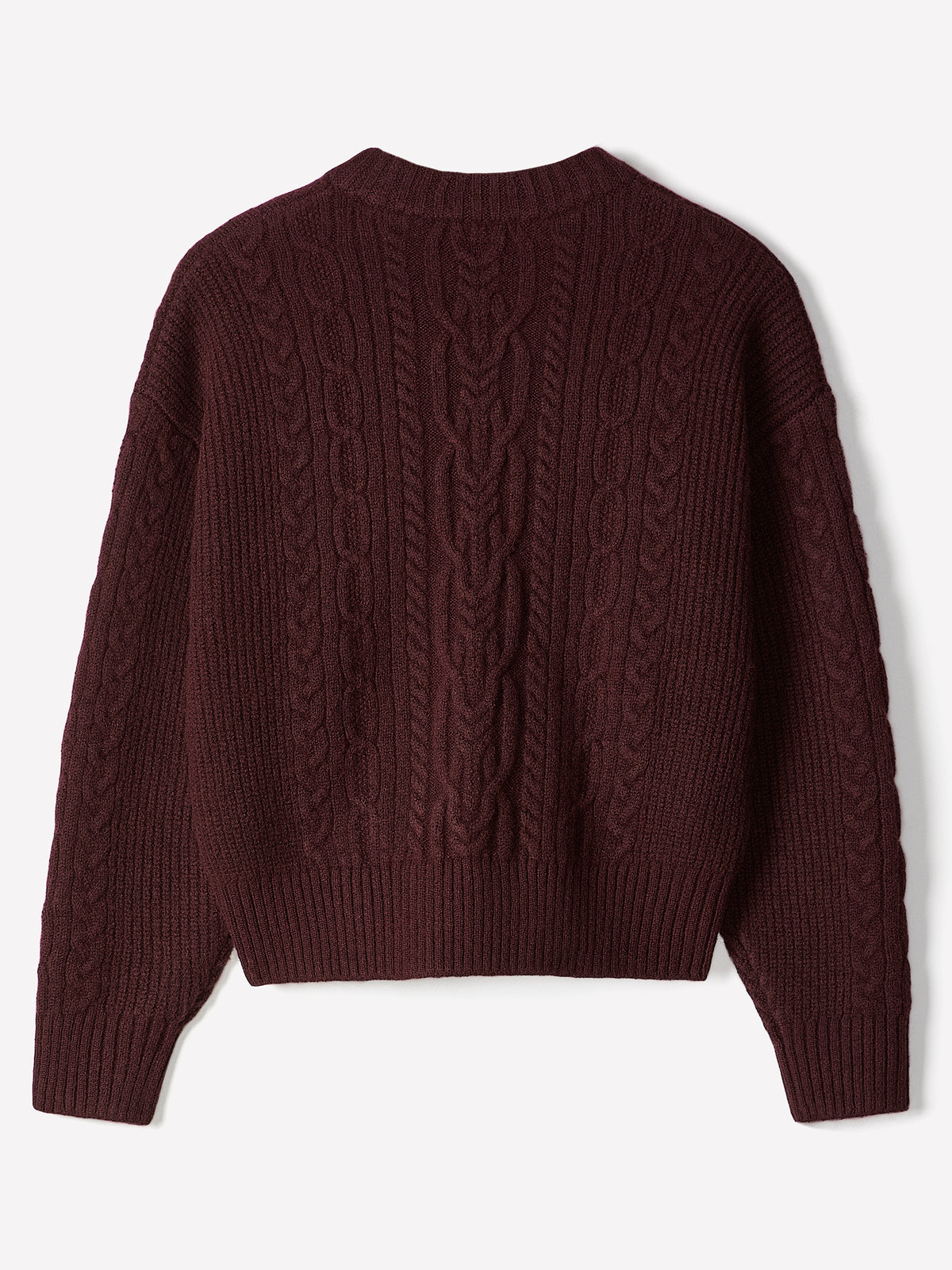 Cable Stitch Long Sleeve Pullover Sweater