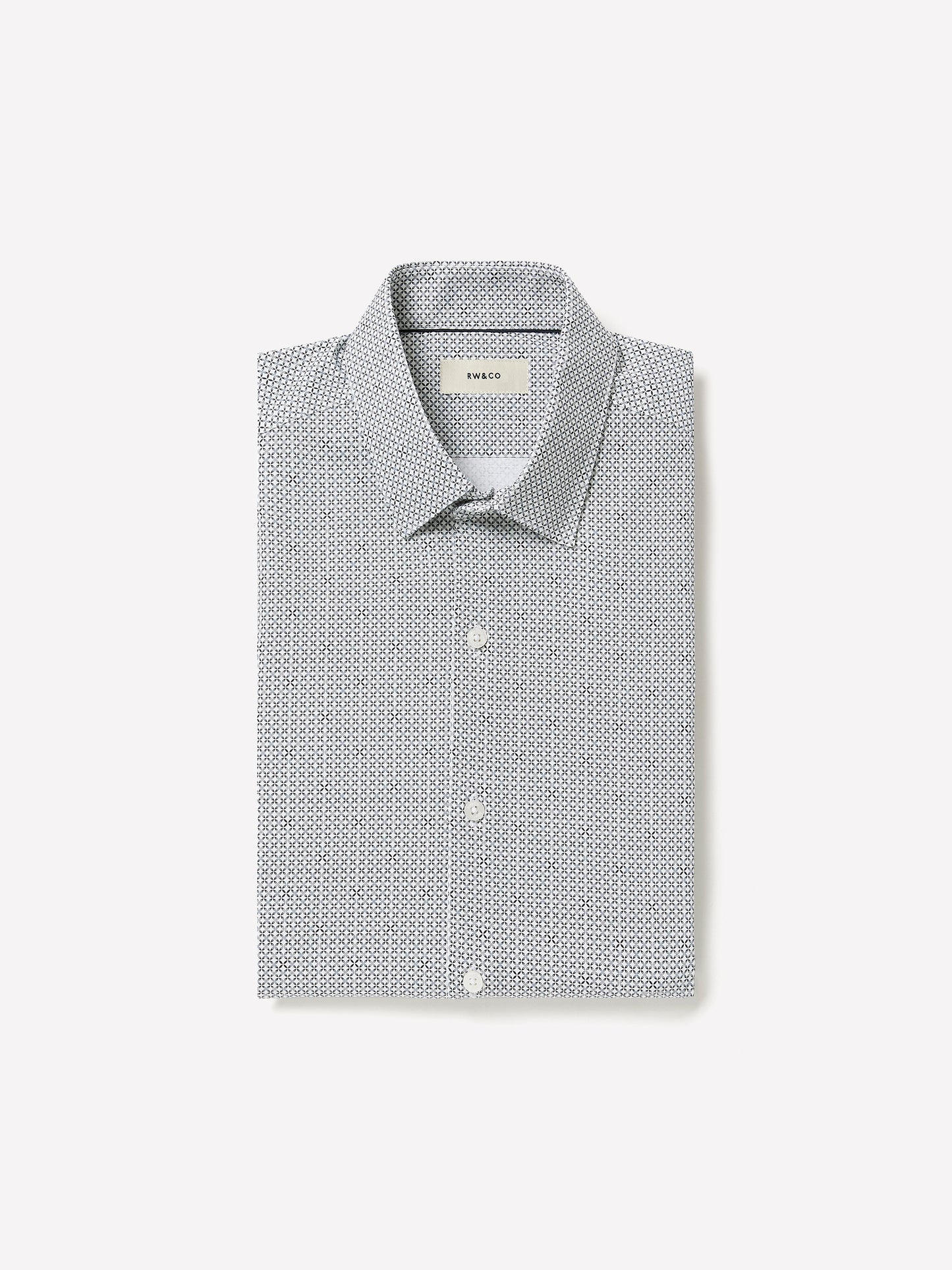 Slim Fit Cotton Knit Shirt with Tailored Collar