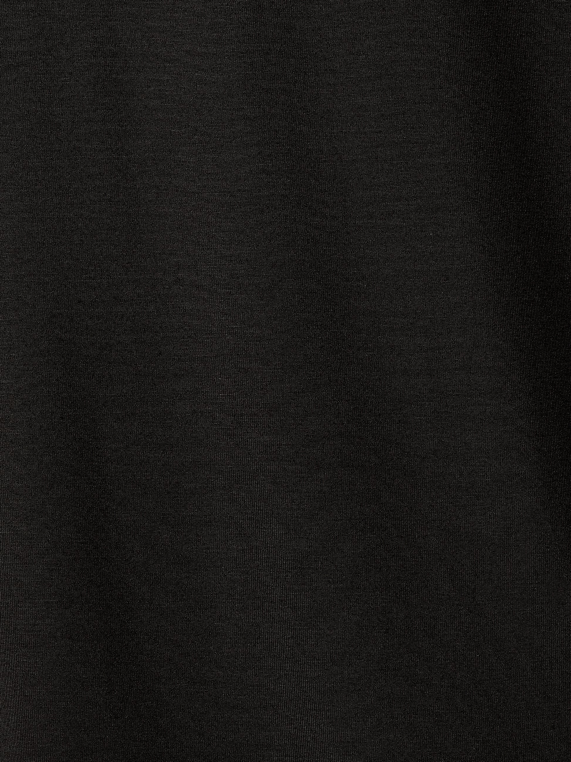 Knit Pullover Fitted Stretch Viscose Mock Neck