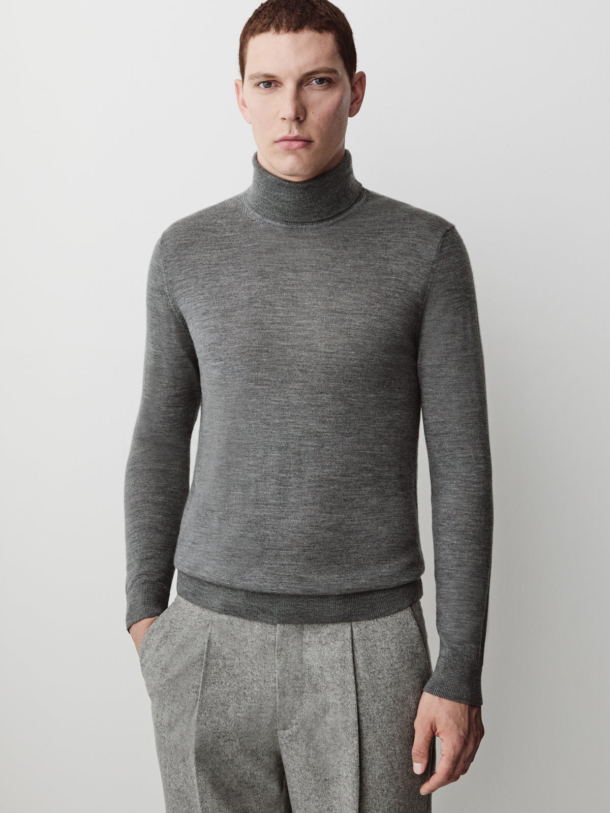 Merino-Wool Turtleneck Sweater