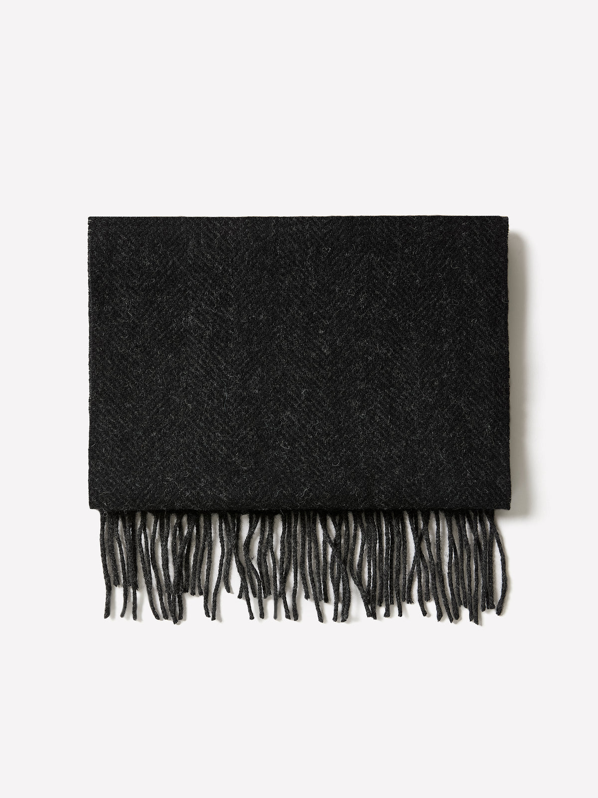Wool Herringbone Woven Scarf