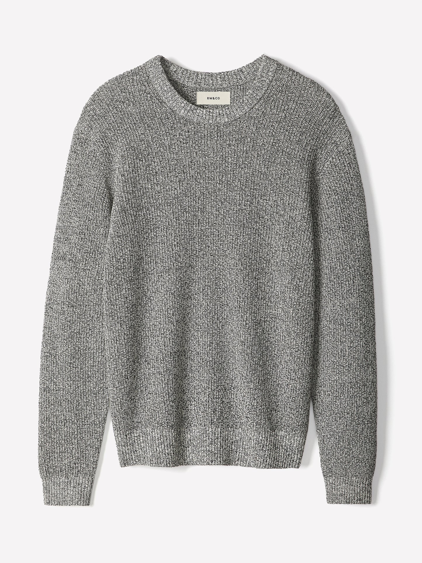 Knit Crewneck Sweater Cotton Cashmere Blend