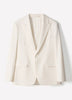 Tailored-Fit White Dinner Blazer