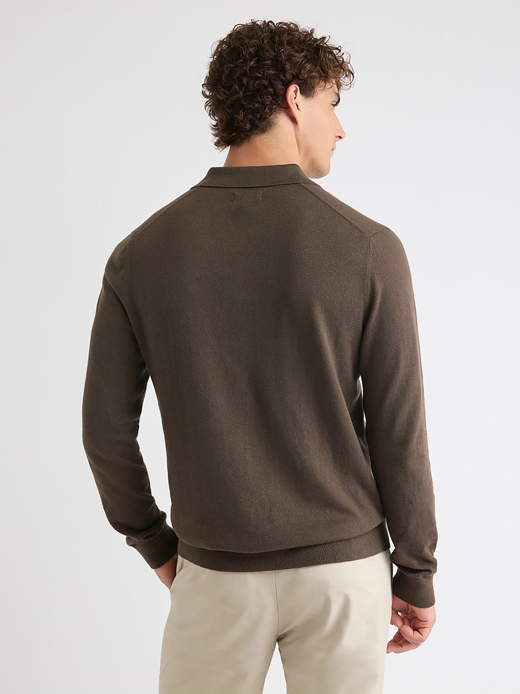 Pull Polo à Manches Longues