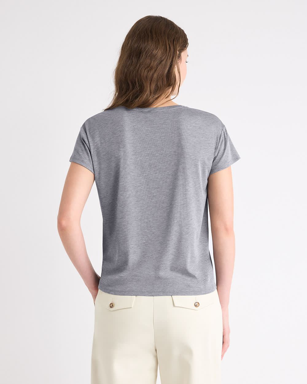 Haut Ample en Tricot en Mélange de Soie