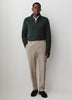 Tailored-Fit Brushed-Knit Pant