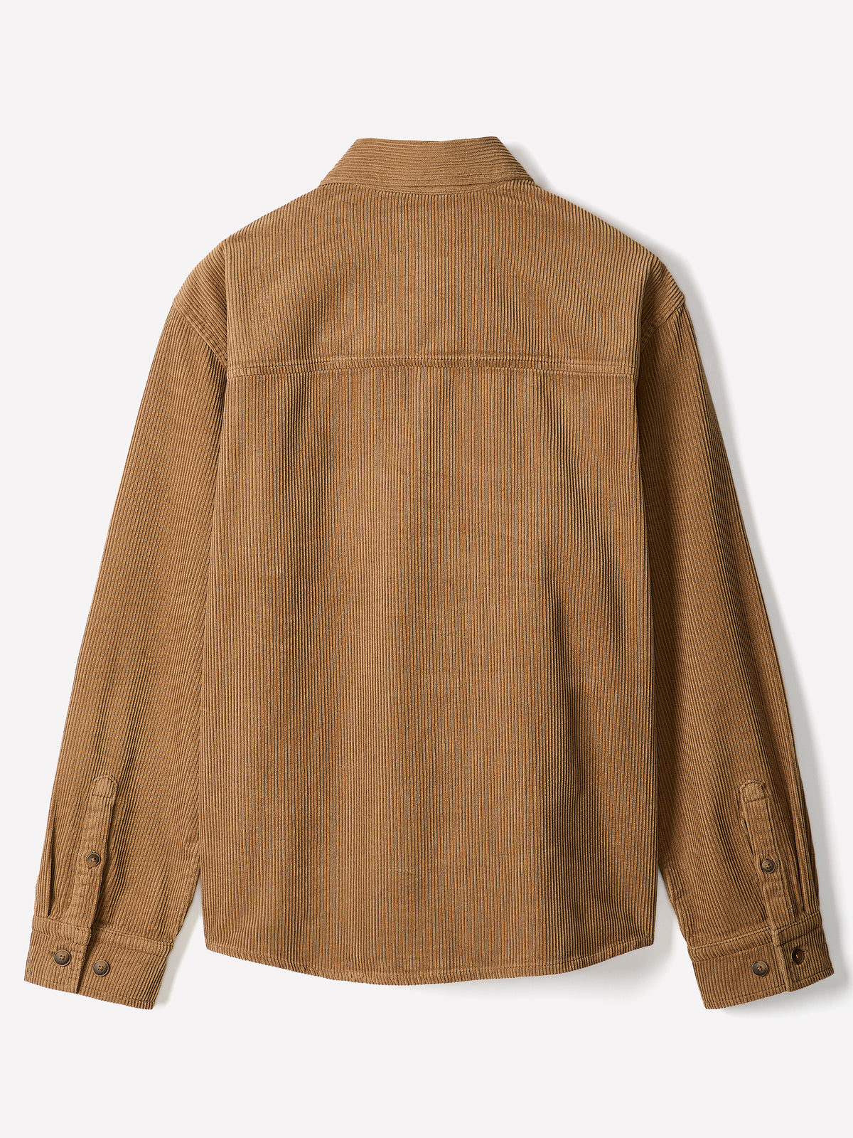 Woven Cotton Tailored Collar Overshirt