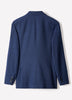 Blue Tailored-Fit Wool Suit Blazer