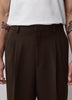 Wide-Leg Pleated Dress Pant