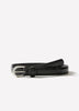 Leather Belt with Croco Texture