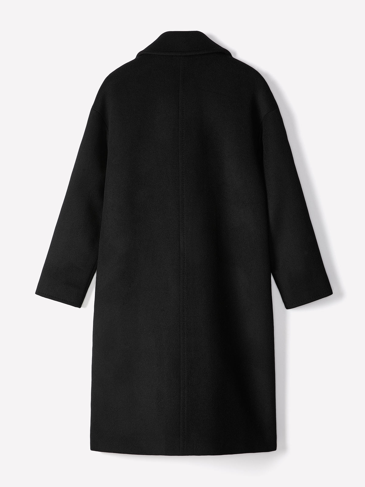 Relaxed-Fit Wool-Blend Double-Breasted Coat