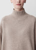 Long-Sleeve Mock-Neck Merino-Blend Sweater