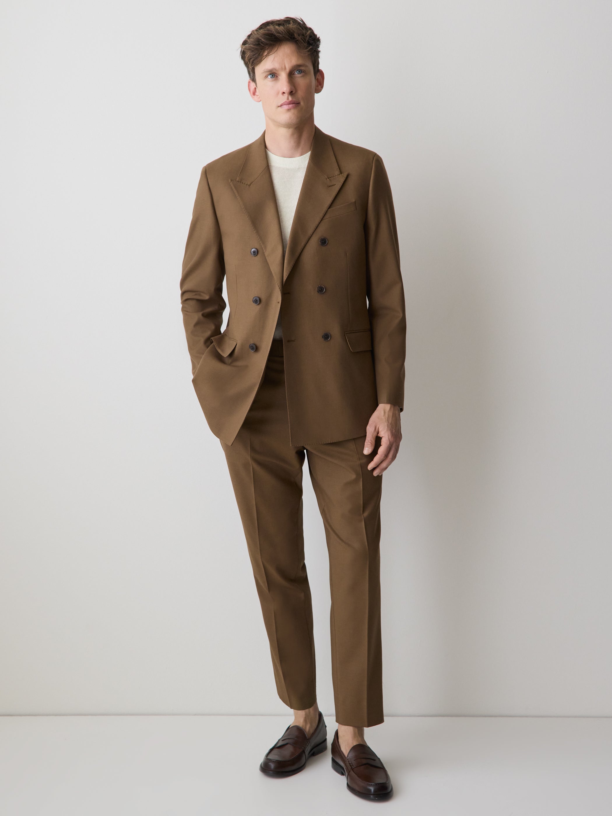 Linen-Blend Sleeveless Crew-Neck Sweater